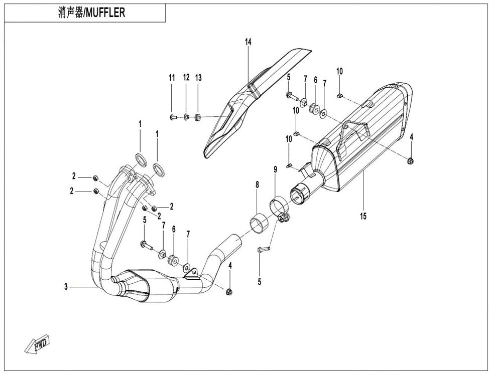 SILENCIEUX POUR CF 400 SR TC 2024