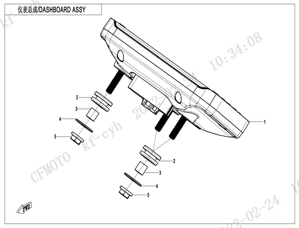 TABLEAU DE BORD POUR CF 400 SR TC 2024