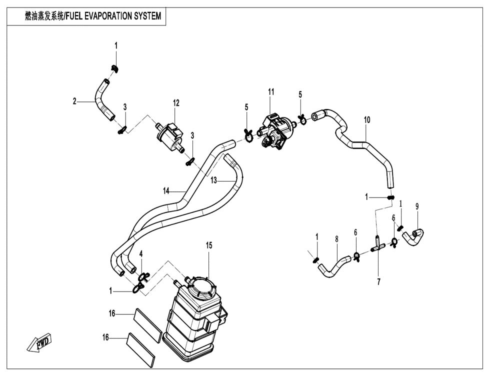 SYSTEME DE VAPORISATION DU CARBURANT POUR CF 450 SR S 2024