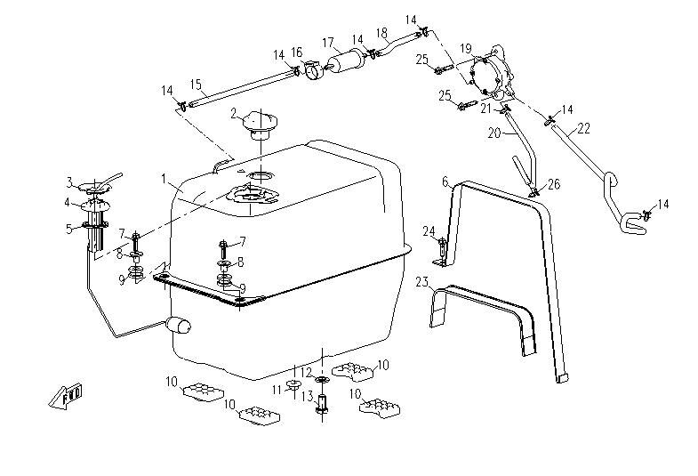 RESERVOIR POUR RANCHER 500 2010