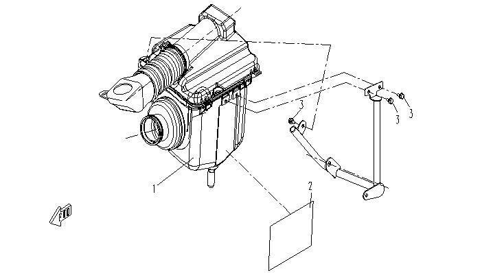 FIXATION BOITE A AIR POUR RANCHER 500 2012