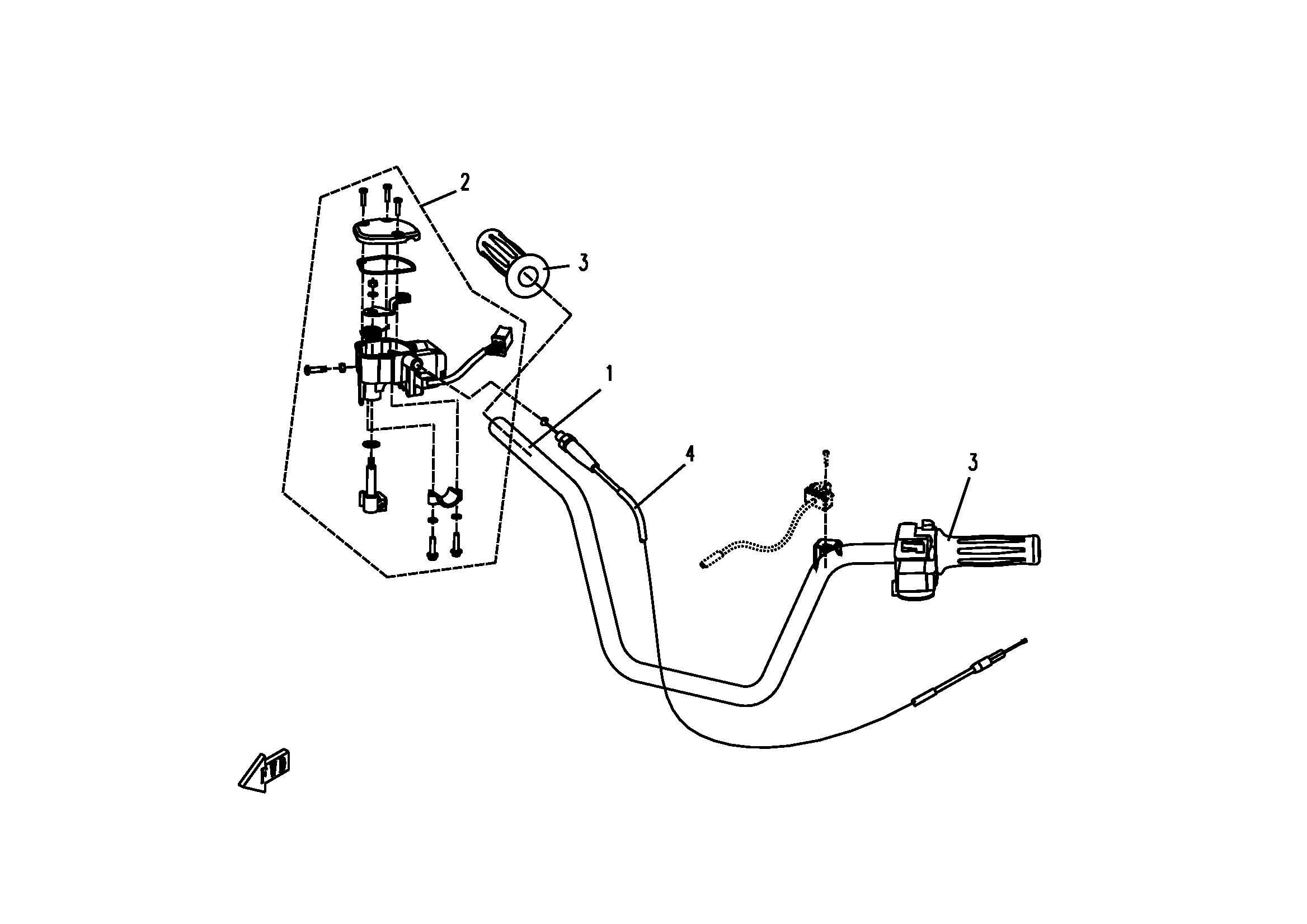 GUIDON POUR CFORCE 625 COURT 2012