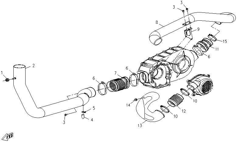 VENTILATION CVT POUR RANCHER 500 2010