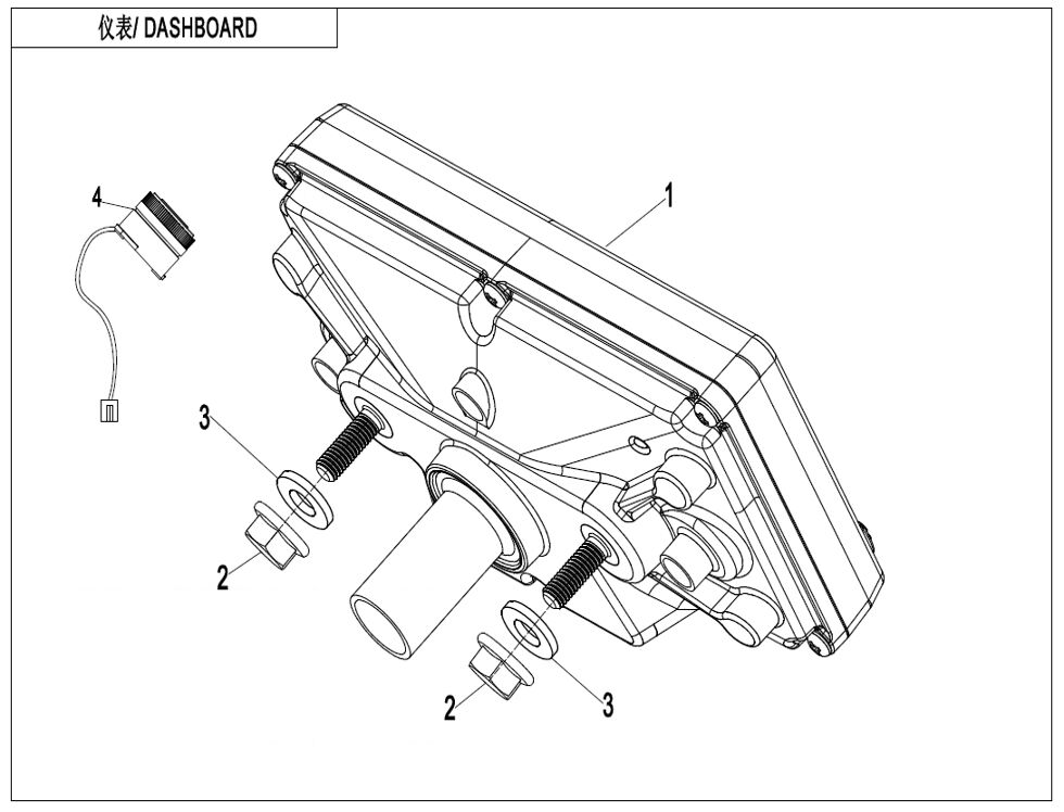 TABLEAU DE BORD POUR CFORCE 625 T3 EPS 2022