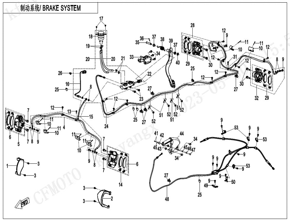 SYSTEME DE FREINAGE POUR ZFORCE 950 SPORT 4 PLACES 2025