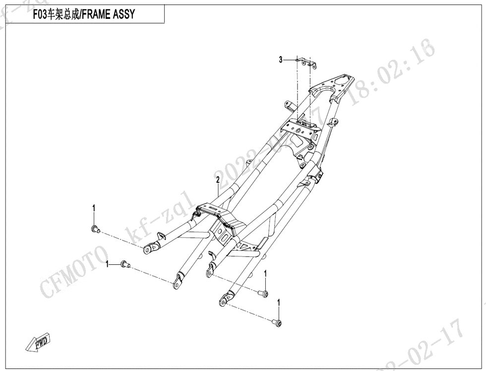 CHASSIS 2 POUR CF 400 SR TC 2024