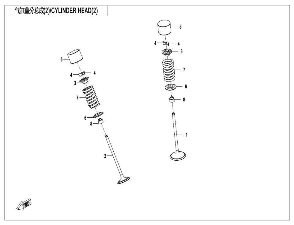 CULASSE 2 POUR CF 450 SR TC 2025