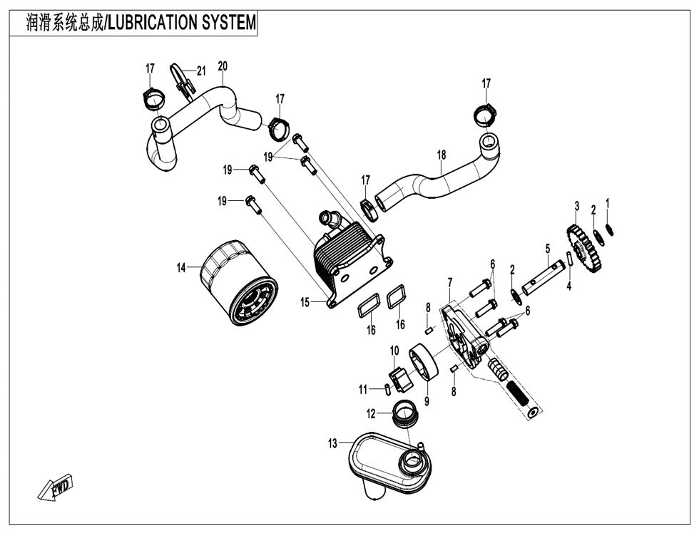 SYSTEME DE LUBRIFICATION POUR CF 450 NK 2024