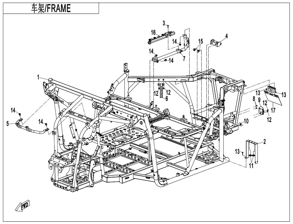 CHASSIS POUR UFORCE 600 2025