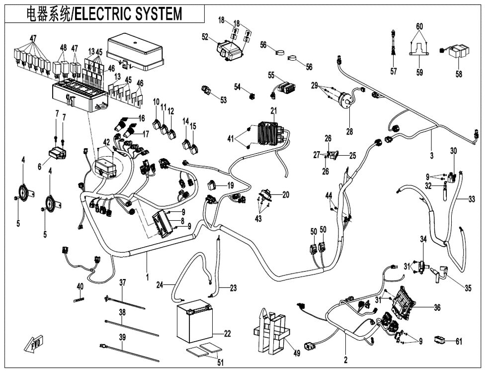 SYSTEME ELECTRIQUE POUR UFORCE 600 2025