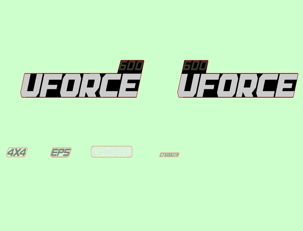 KITS D AUTOCOLANTS TACTICAL GREEN POUR UFORCE 600 2025