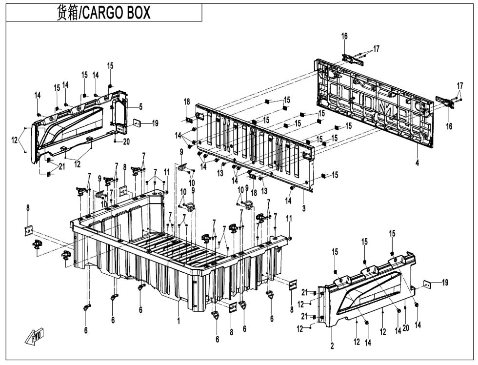 CARGO BOX POUR UFORCE 600 2025