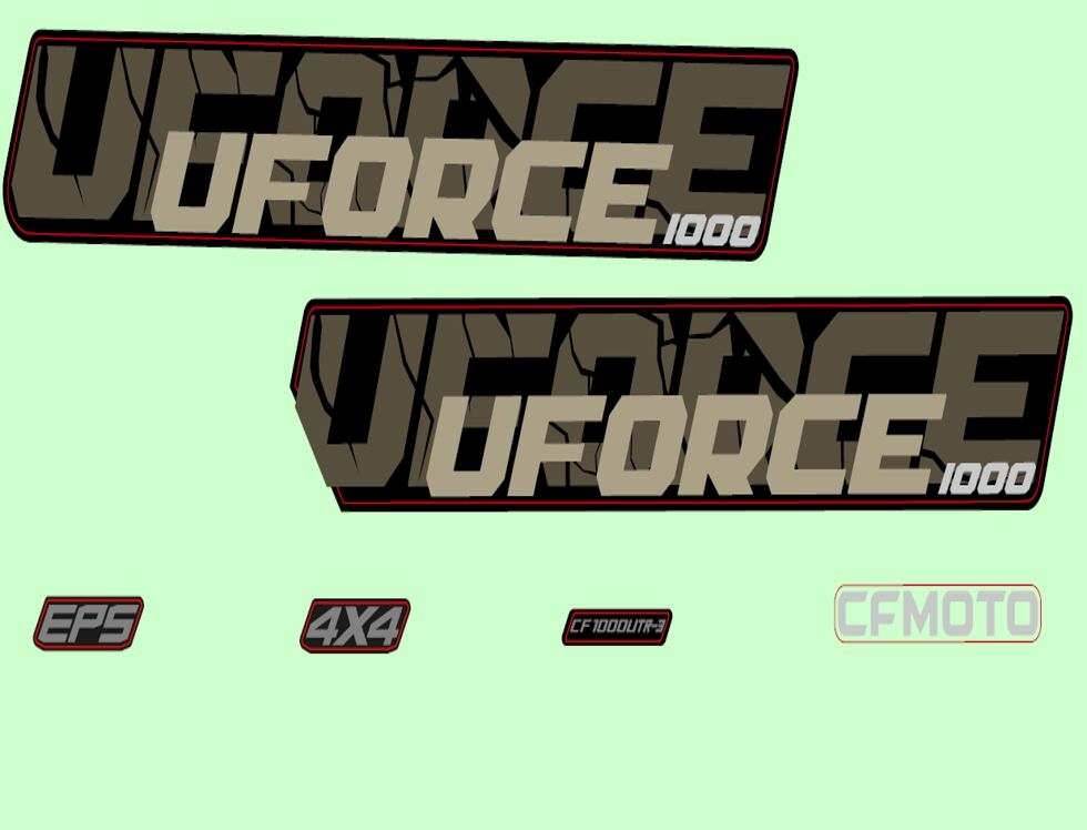 KITS D AUTOCOLANTS EU167 NUBULA BLACK POUR UFORCE 1000 EPS BICYLINDRE 2025