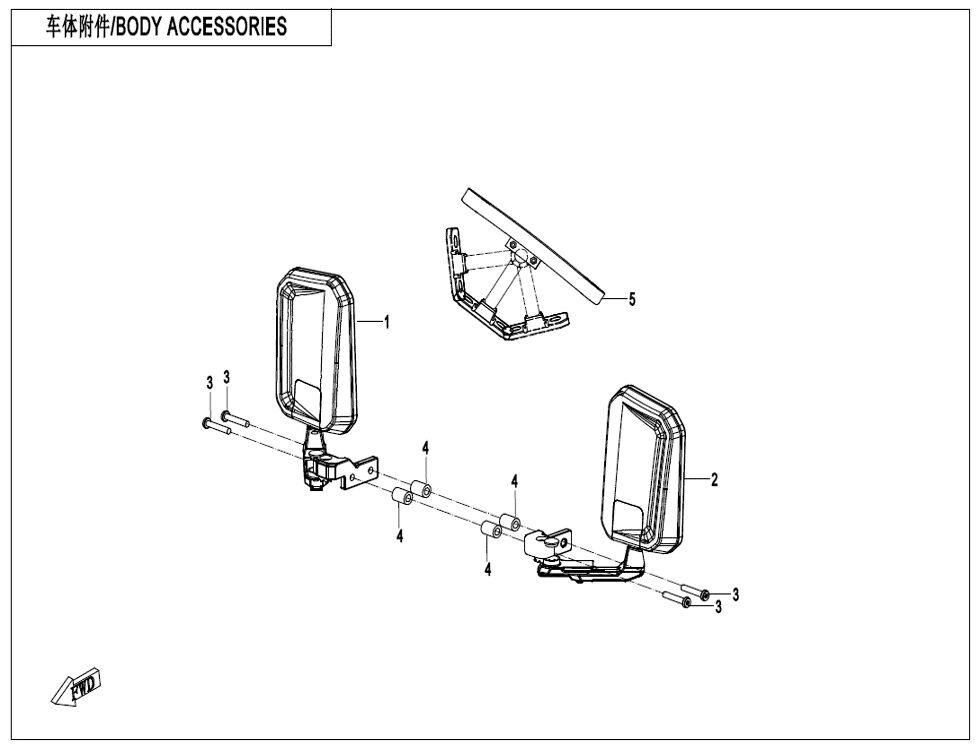 ACCESSOIRES DE CARROSSERIE POUR UFORCE 1000 EPS BICYLINDRE 2025