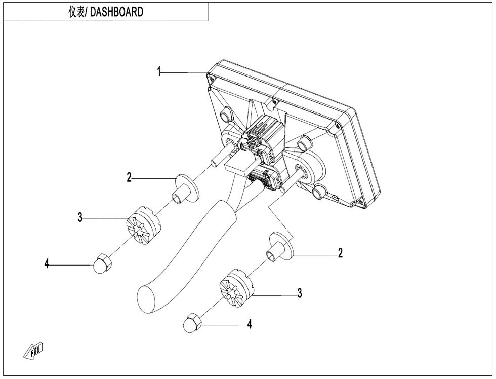 TABLEAU DE BORD POUR ZFORCE 950 SPORT 2025