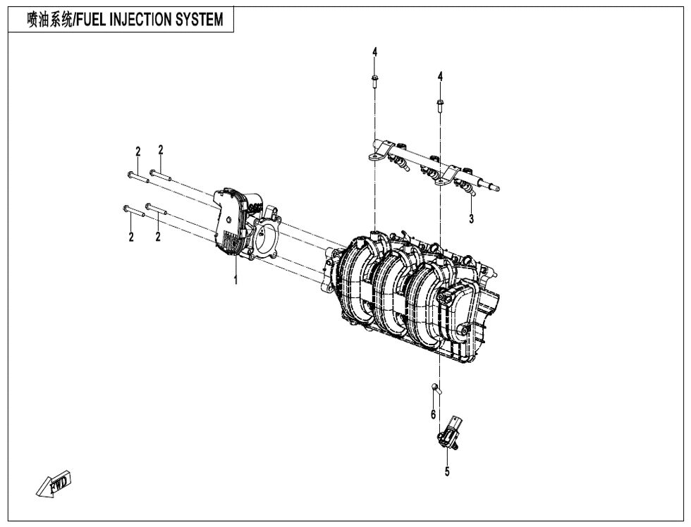 SYSTEME D INJECTION DE CARBURANT POUR UFORCE 1000 PRO ABS 3 CYLINDRES 2025