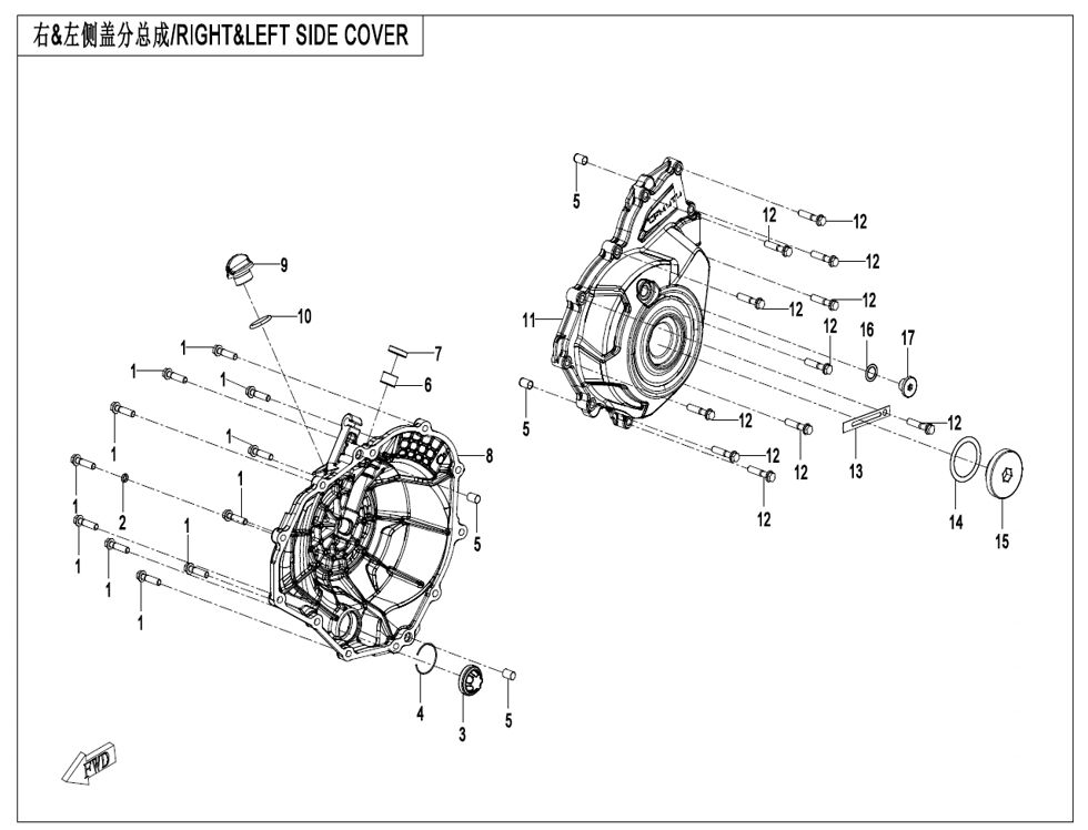 CACHE LATERAL DROITE ET GAUCHE POUR CF 450 SR TC 2025