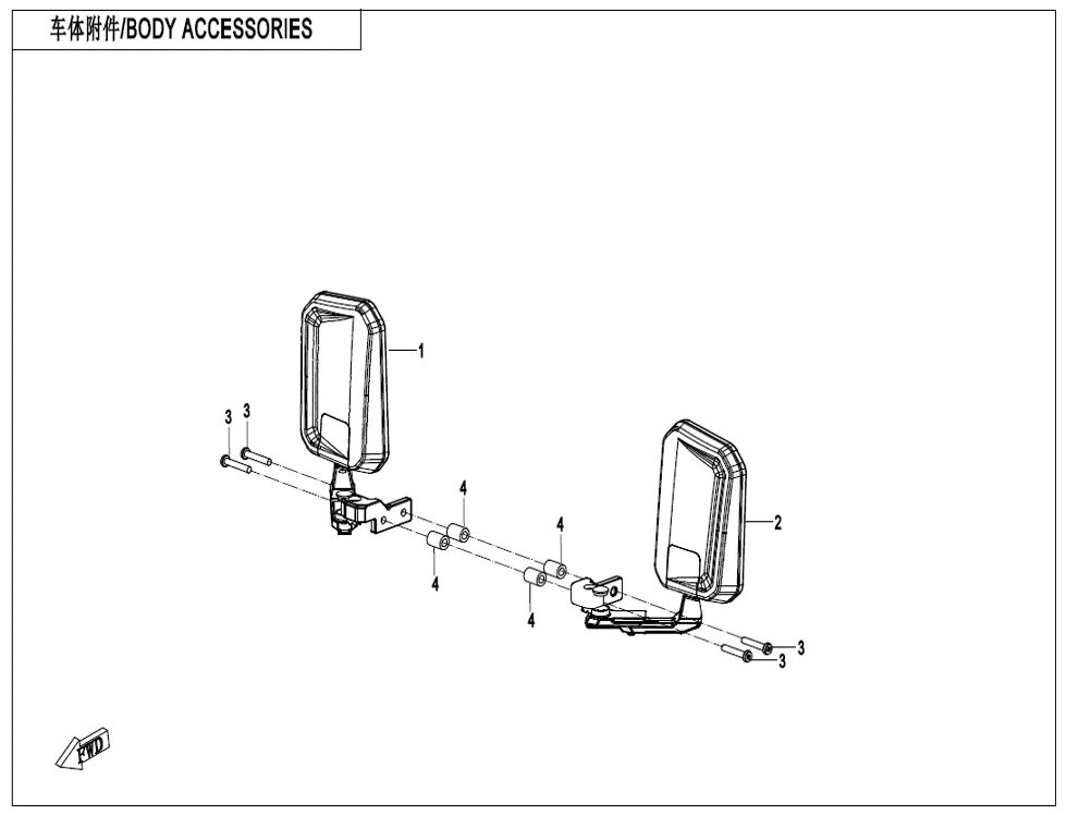 ACCESSOIRES DE CARROSSERIE POUR UFORCE 1000 XL BICYLINDRE 2025