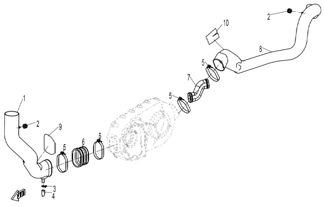 REFROIDISSEMENT CVT POUR CFORCE 625 MAX 2012