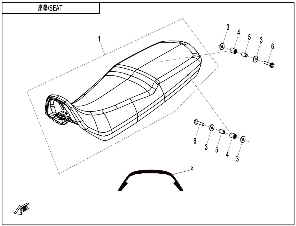 SIEGE POUR CF 800 MT X 2025