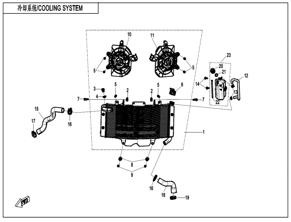 SYSTEME DE REFROIDISSEMENT POUR CF 800 MT X 2025