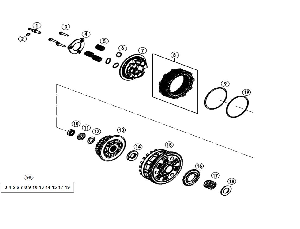 EMBRAYAGE POUR CF 800 MT X 2025