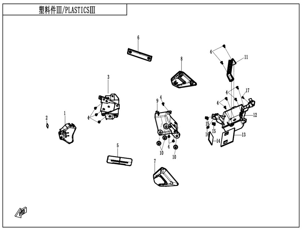 PLASTIQUES 3 POUR CF 675 NK 2025