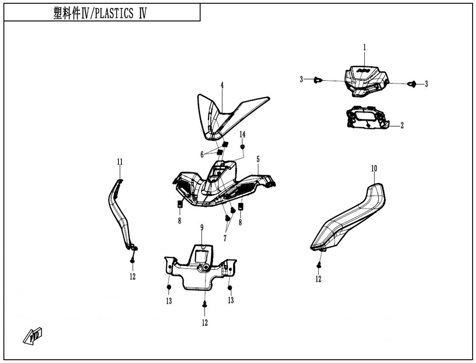 PLASTIQUES 4 POUR CF 675 NK 2025