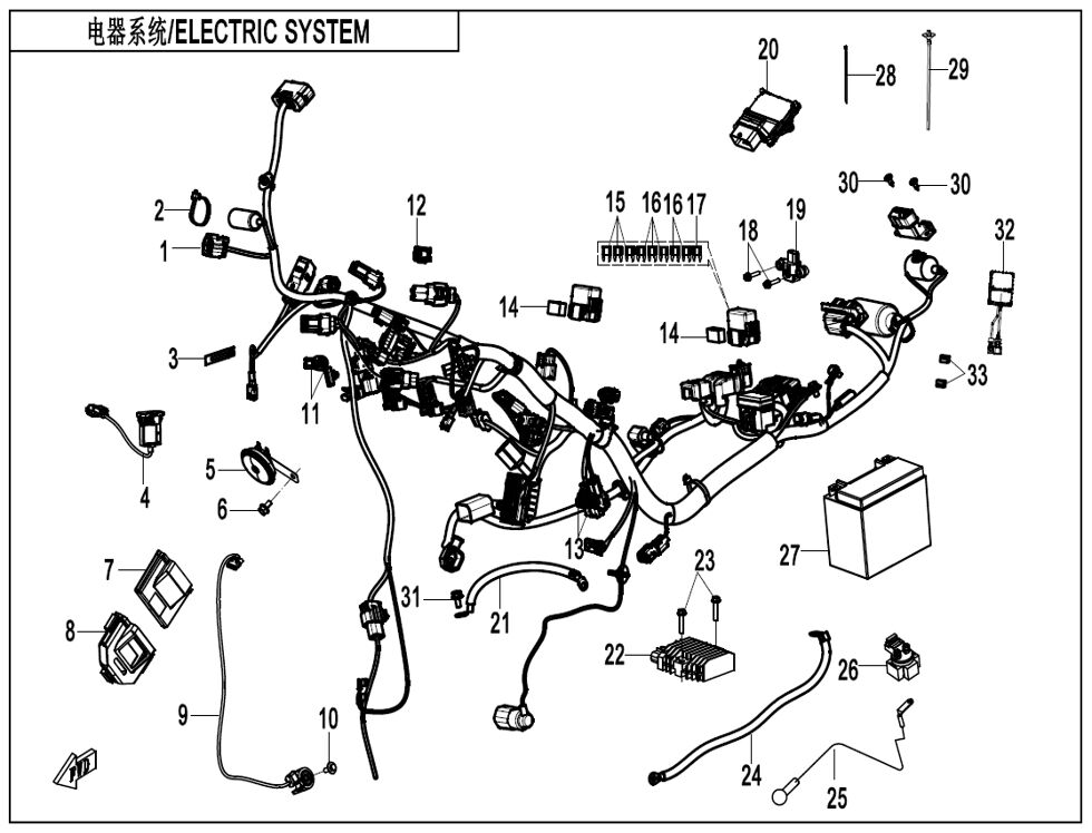 SYSTEME ELECTRIQUE POUR CF 675 NK 2025