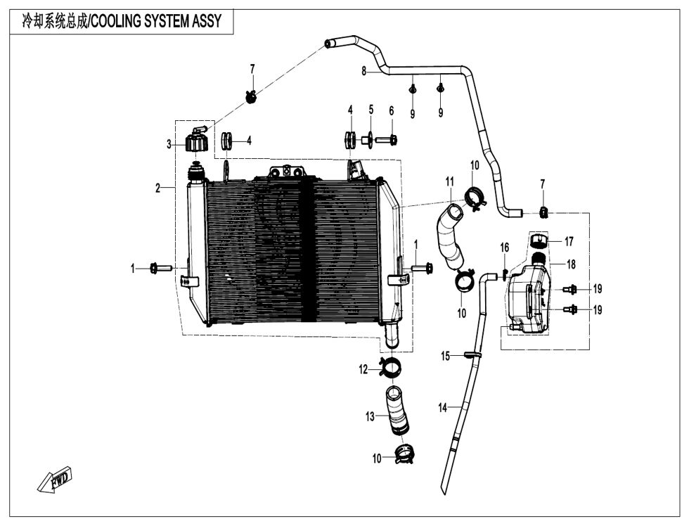 SYSTEME DE REFROIDISSEMENT POUR CF 675 NK 2025