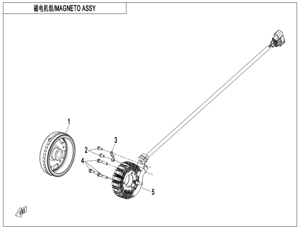 ASSEMBLAGE DE MAGNETO POUR CF 675 SR R 2025