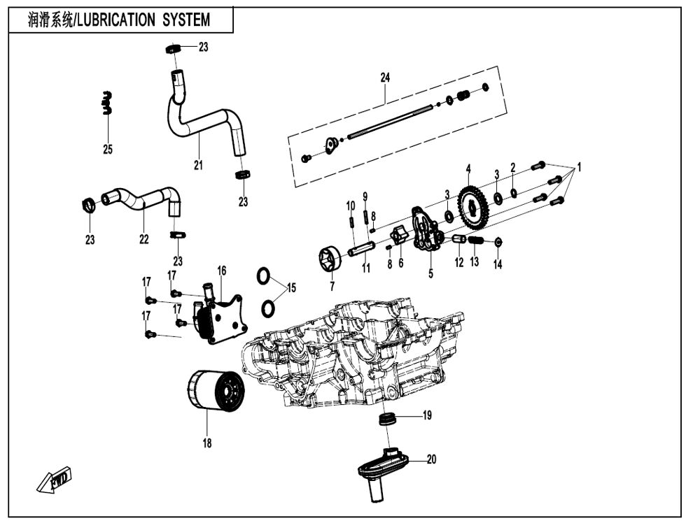 SYSTEME DE LUBRIFICATION POUR CF 675 NK 2025