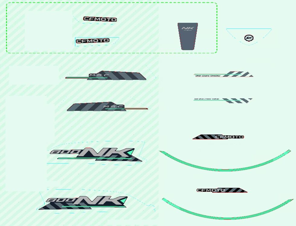 AUTOCOLANTS ZIRCON GREY POUR CF 800 NK ADVANCE 2025