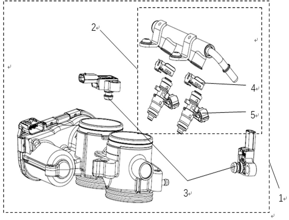 PAPILLON DES GAZ ET INJECTEUR POUR CF 800 NK SPORT 2025