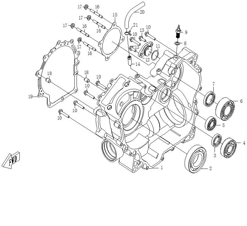 DEMI CARTER DROIT POUR ZFORCE 600 EX 2014