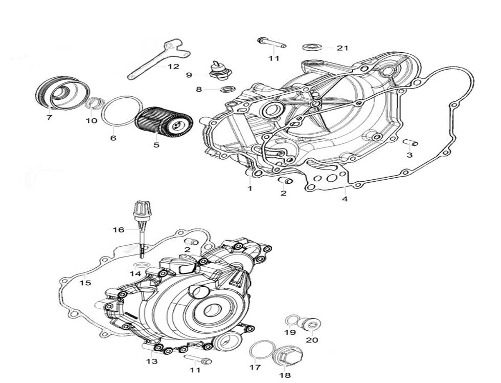 COUVERCLE DE CARTER POUR CF 125 NK 2025