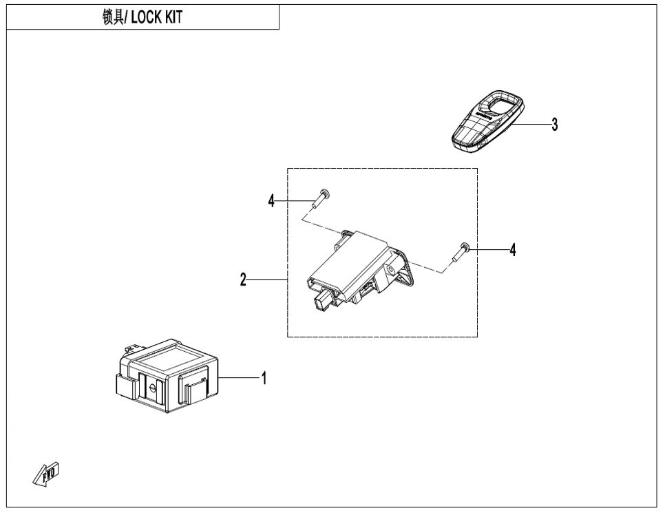 KIT DE VERROUILLAGE POUR CF U6 EV 2025