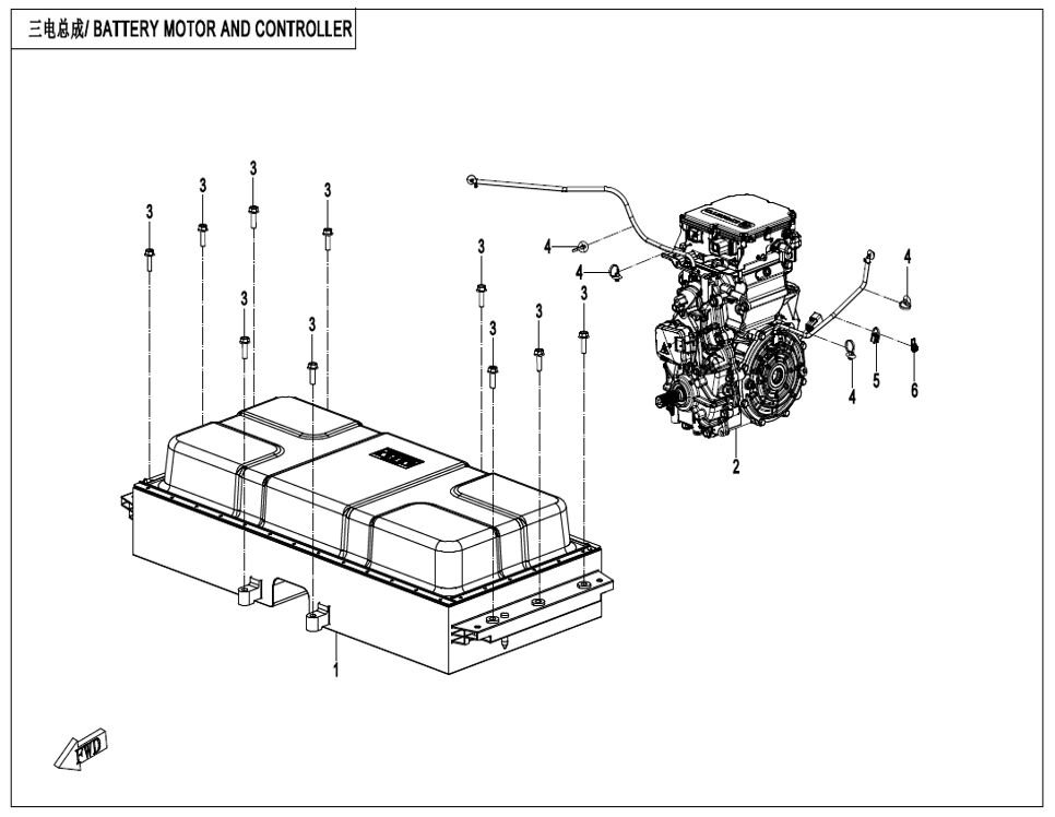BATTERIE MOTEUR ET CONTROLEUR POUR CF U6 EV 2025
