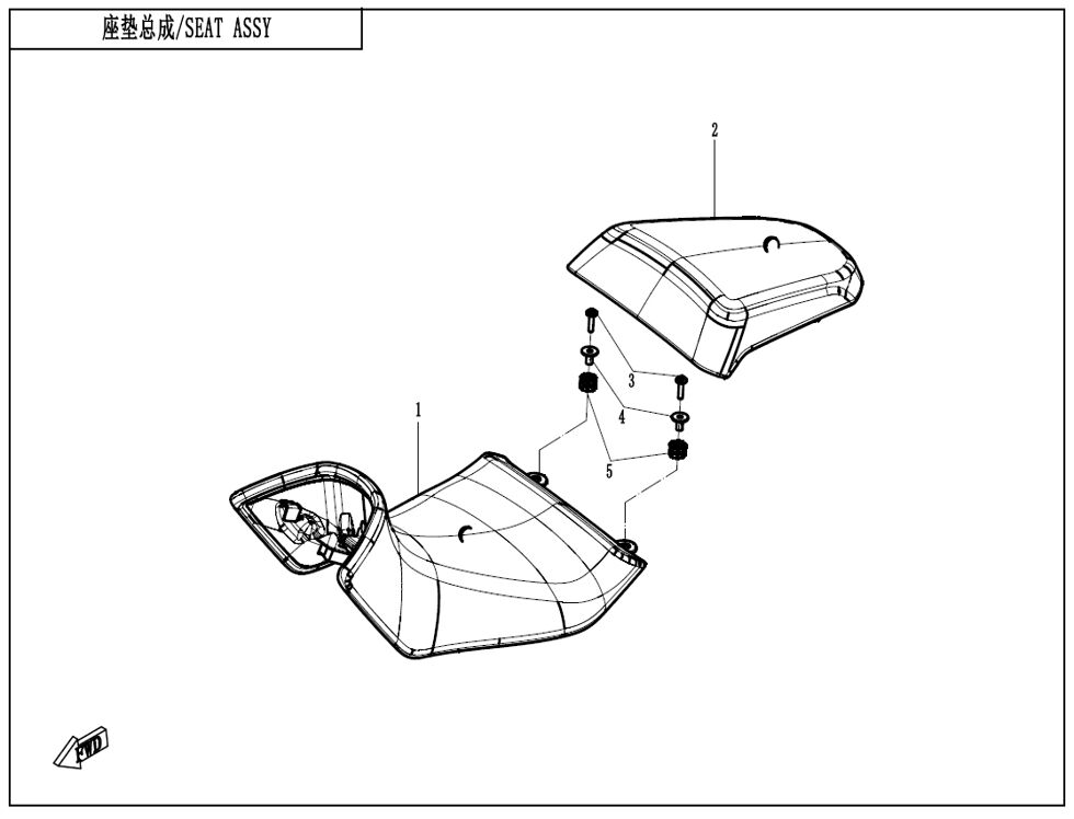 ENSEMBLE DE SIEGE POUR CF 700MT 2025