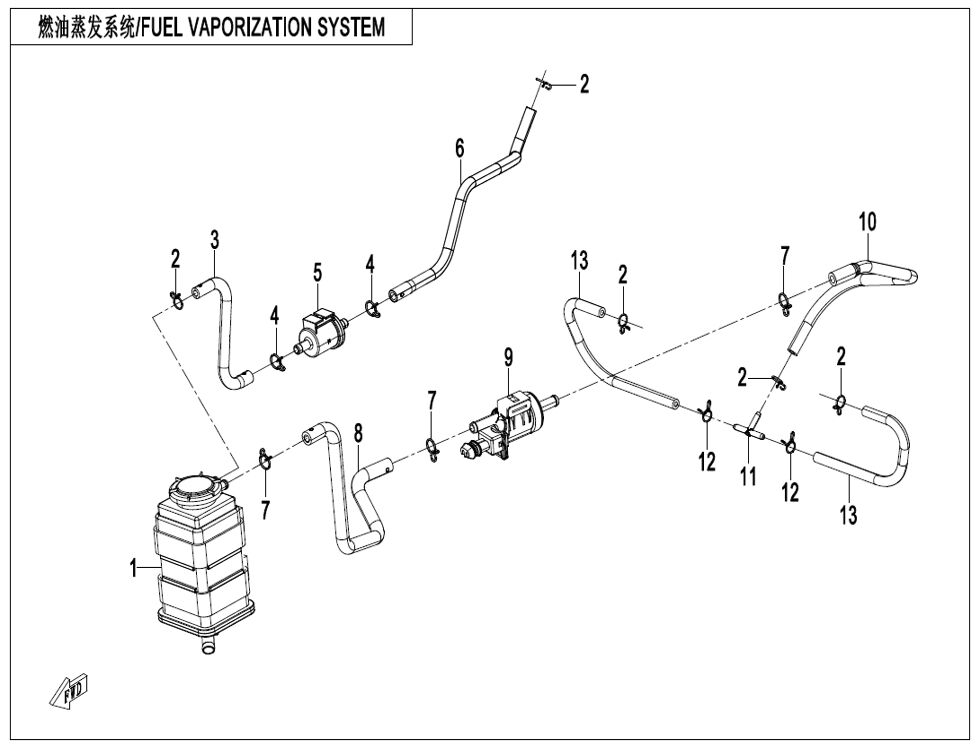 SYSTEME DE VAPORISATION DU CARBURANT POUR CF 700MT 2025