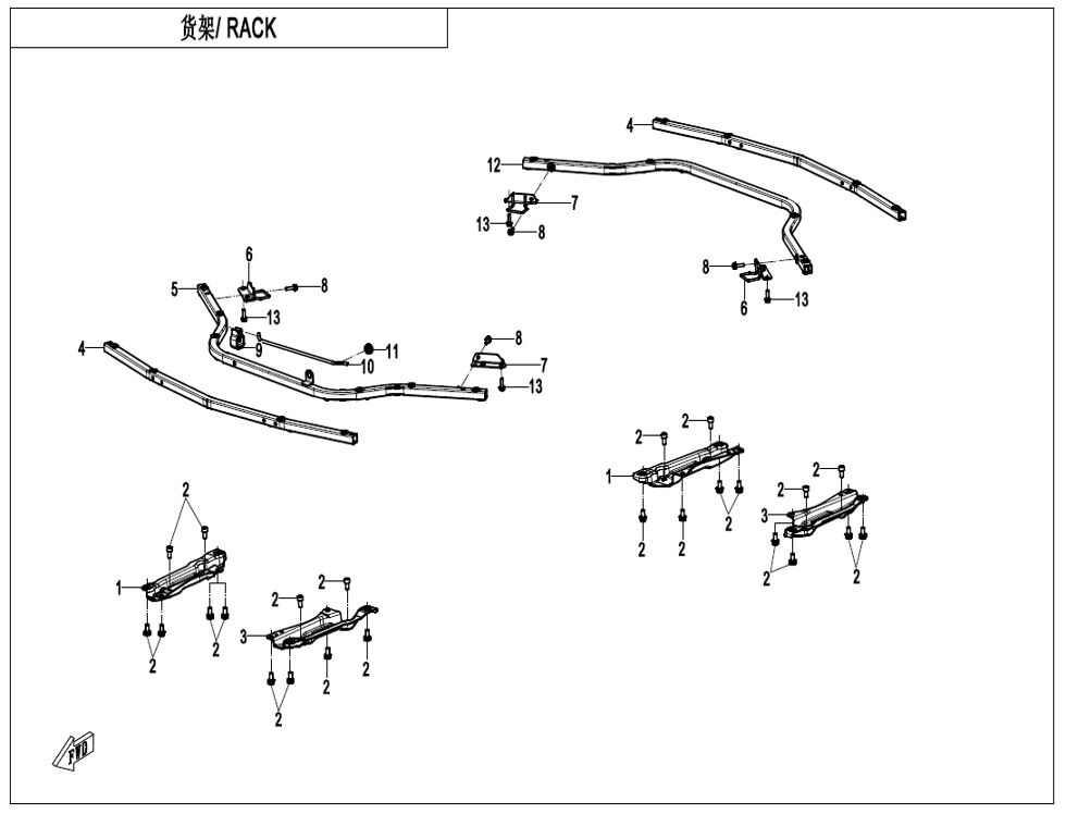 RACK POUR CFORCE 1000 MUD EDITION 2025