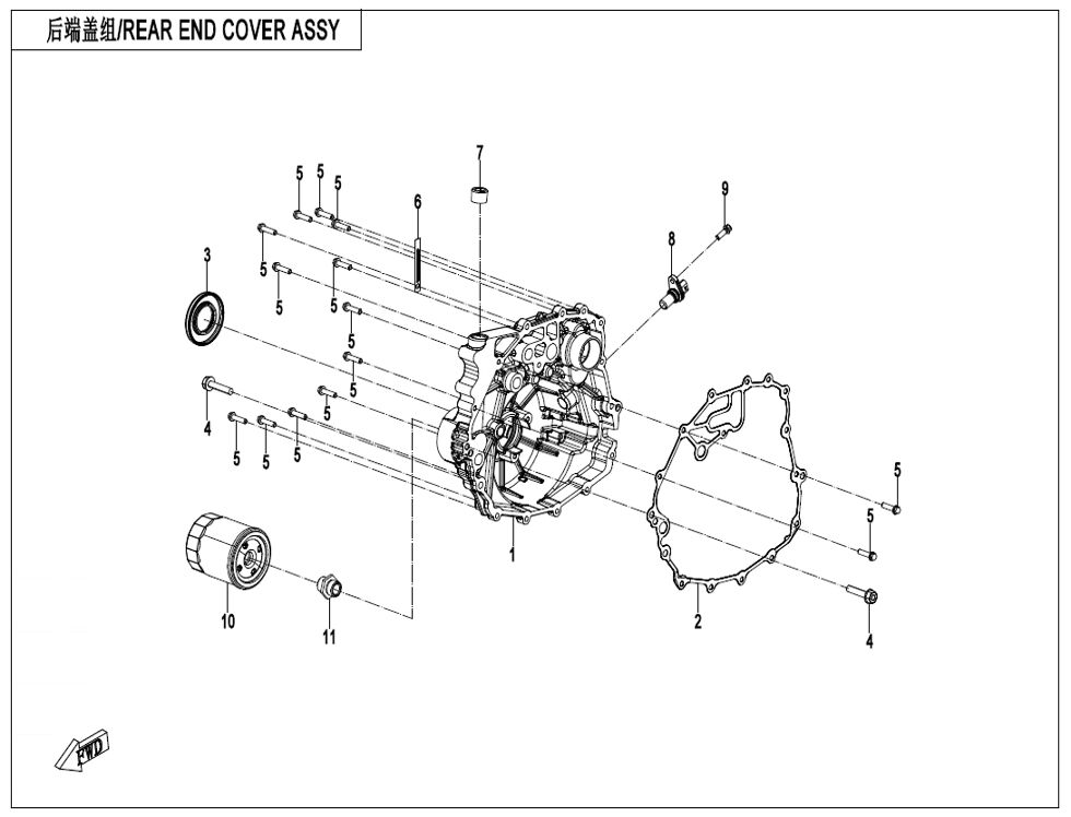ASSEMBLAGE DE COUVERCLE ARRIERE POUR UFORCE 1000 PRO HIGHLAND 2025